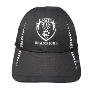 NFL Friday Night Flag Champions CapAmerica Hat Black White OSFM Strapback